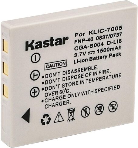 Kastar استبدال بطارية حزمة واحدة لـ Fujifilm FinePix F460 Zoom، FinePix F470، FinePix F470 Zoom، FinePix F480، FinePix F480 Zoom، FinePix F610، FinePix F610 Zoom، FinePix F650، FinePix F650 Zoom in Saudi Arabia