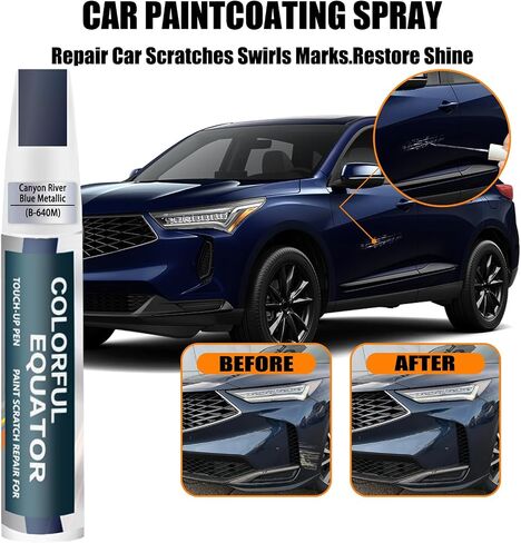 Liquid Carbon Metallic(NH-885M) Touch Up Paint Compatible with Acura, Car Paint Pen Scratch Repair Two-In-One Touch Up Paint, Premium Car Scratch Remover for Deep Scratches in Kuwait