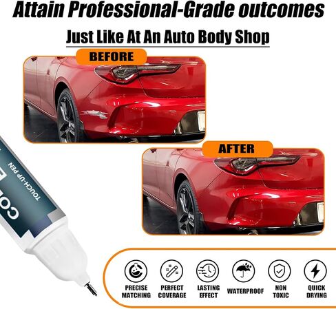 Liquid Carbon Metallic(NH-885M) Touch Up Paint Compatible with Acura, Car Paint Pen Scratch Repair Two-In-One Touch Up Paint, Premium Car Scratch Remover for Deep Scratches in Kuwait