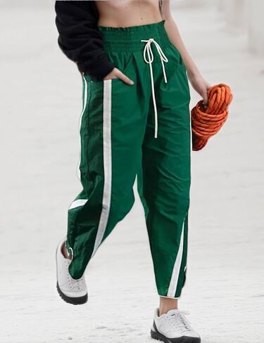 Women's Baggy Wide Leg Sweatpants Y2K Track Pants-Lightweight Champ High Elastic Workout Pants in Saudi Arabia