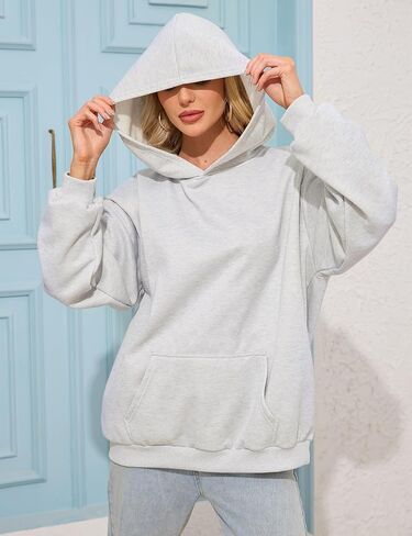 Womens Cute Embroidered Hoodies Flower Ocean Graphic Hooded Oversized Long Sleeve Teen Girls Y2k Pocket Sweatshirts in Kuwait