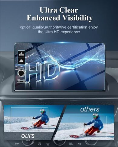 Bibibo لـ 2024 2025 2026 Acura MDX Screen Protector 2022-2025 2026 Acura MDX (MDX/MDX Type S/Technology/A-Spec/Advance) 12.3 "الزجاج المقسى [مضاد للتهج in Saudi Arabia