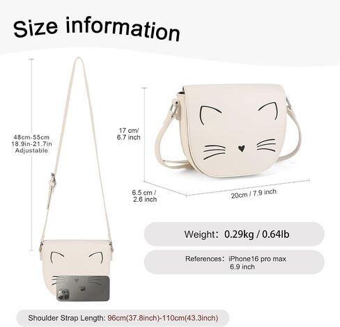 Gladdon Crossbody Bags for Teen Girls Small Fashion Preteen Purses Cat in Kuwait