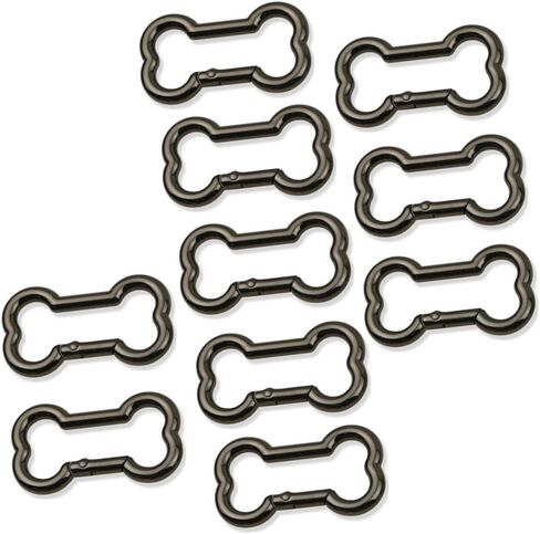 10 pcs عظم العظم مشابك الربيع سبيكة الزنبرك الزناد أبازيم المفاجئة مفتوحة حلقة طوق carabiner للياقة الكلاب مفتاح سلسلة الأكياس ديكور ديي ، الفضة in Kuwait