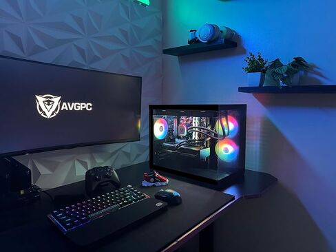 AVGPC Hellfire Gaming PC AMD Ryzen 5 9600x ؛ Radeon RX 9060 XT 8GB ؛ 32GB DDR RAM ؛ 1 TB NVME M.2 SSD ؛ 360mm AIO سائل مبرد. عشاق ArgB wifi/ac ؛ قضية الغرفة المزدوجة ؛ Windows 11 Home in Kuwait