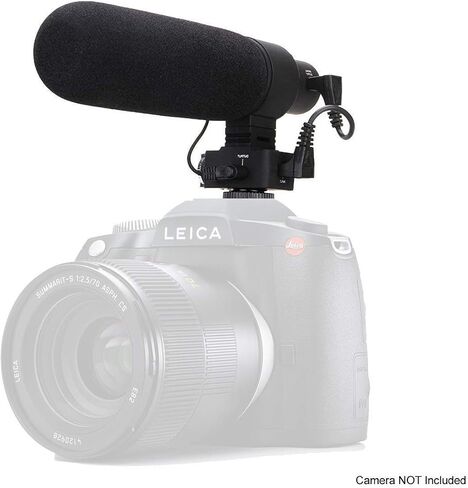 Advanced Super Cardioid Microphone for Canon EOS M50 (Stereo/Shotgun) with Dead Cat Wind Muff in Saudi Arabia