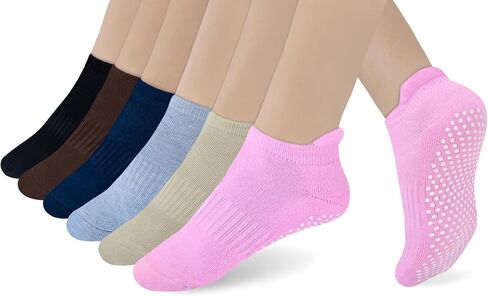 RATIVE Anti Slip Non Skid Barre Yoga Pilates Hospital Socks with grips for Adults Men Women in Kuwait