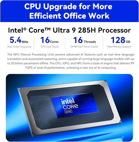 Beelink EQI13 Pro Mini PC ، Intel Core I7 13620H (حتى 4.9 جيجا هرتز) 10C/16T ، Mini Computer 32GB DDR4 3200MHz 500GB PCIE4 in Kuwait