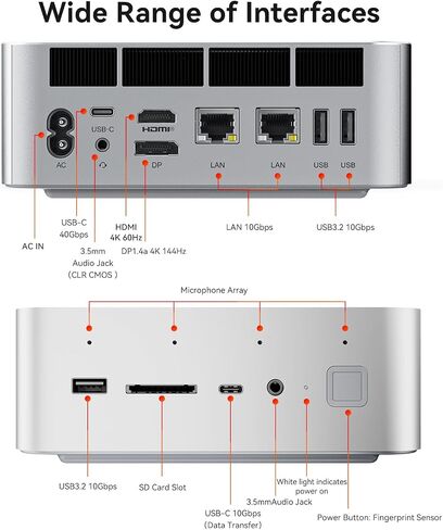 Beelink EQI13 Pro Mini PC ، Intel Core I7 13620H (حتى 4.9 جيجا هرتز) 10C/16T ، Mini Computer 32GB DDR4 3200MHz 500GB PCIE4 in Kuwait