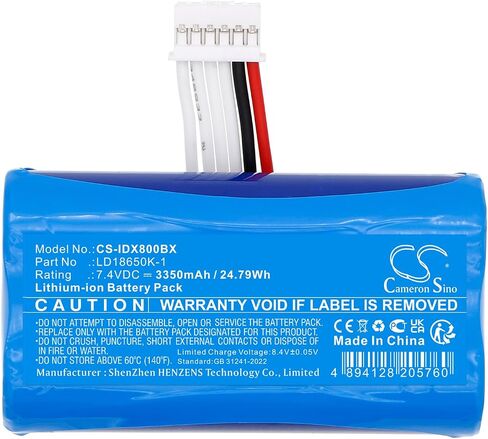 Cameron Sino 3350mAh / 24.79Wh Replacement Battery for ingenico AXIUM DX4000, AXIUM DX8000, AXIUM DX8000-2-2Q95E, AXIUM DX8002, Landi A8s, LD18650K-1, LD18650M, LD18650N in Saudi Arabia