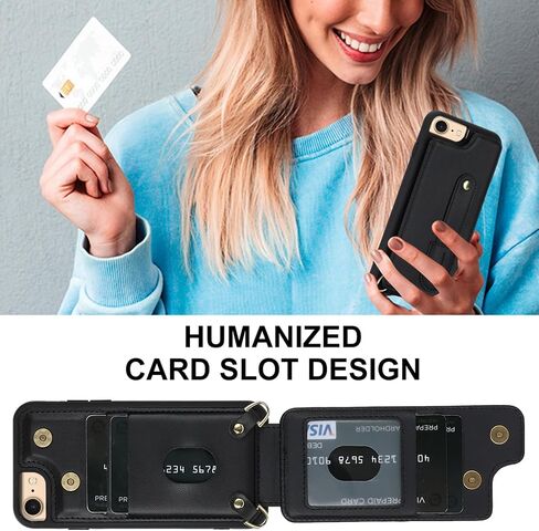 Crossbody Wallet Case for iPhone 16E (ليس 16) ، RFID يمنع حبل PU Leather Lanyard مع غطاء معصم فتحات البطاقات Kickstand Cover for Women for Apple 16e.Removable White in Saudi Arabia