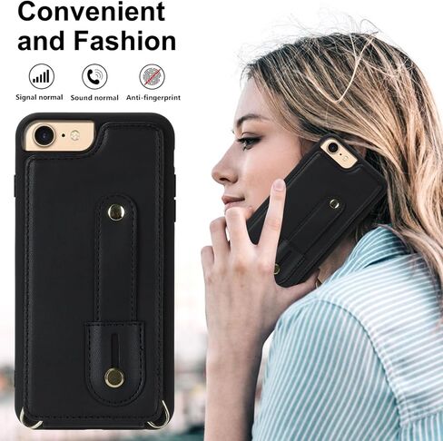 Crossbody Wallet Case for iPhone 16E (ليس 16) ، RFID يمنع حبل PU Leather Lanyard مع غطاء معصم فتحات البطاقات Kickstand Cover for Women for Apple 16e.Removable White in Saudi Arabia