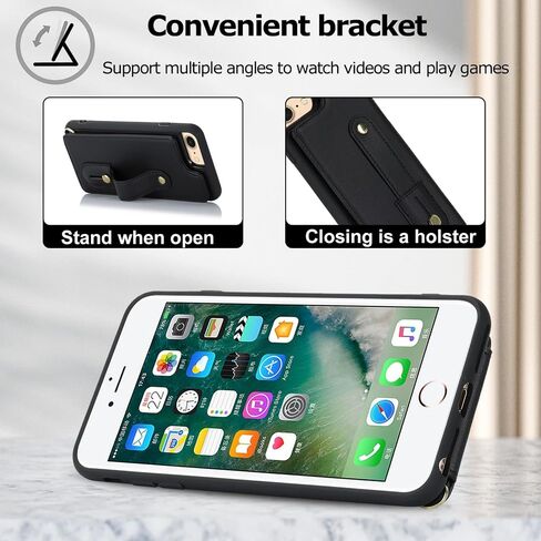 Crossbody Wallet Case for iPhone 16E (ليس 16) ، RFID يمنع حبل PU Leather Lanyard مع غطاء معصم فتحات البطاقات Kickstand Cover for Women for Apple 16e.Removable White in Saudi Arabia