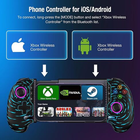 Axybcool Wireless Phone Controller ، وحدة التحكم في لعبة الهاتف المحمول تدعم Xbox Game Pass Xbox ONE in Kuwait