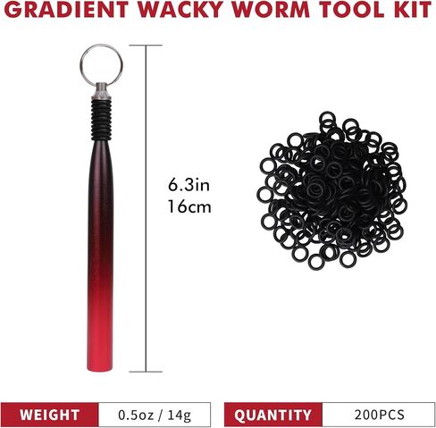 Truscend Fishing Downriggers تزوير الديدان البلاستيكية الناعمة أو ديدان الصيد المطاطية مثالية لحلقات الصيد 300pcs لمدة 3 "-4" و 5 "-7" سحر الدودة in Saudi Arabia