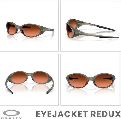 نظارات شمسية OAKLEY OO9438 Eyejacket Redux مستطيلة للرجال والنساء + مجموعة مقود ملحقة، حقيبة من الألياف الدقيقة in Saudi Arabia