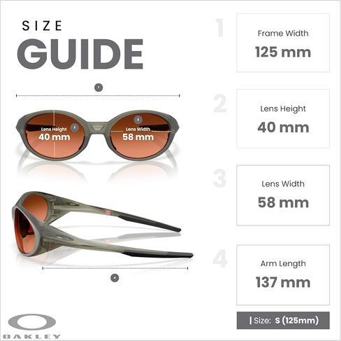 نظارات شمسية OAKLEY OO9438 Eyejacket Redux مستطيلة للرجال والنساء + مجموعة مقود ملحقة، حقيبة من الألياف الدقيقة in Saudi Arabia