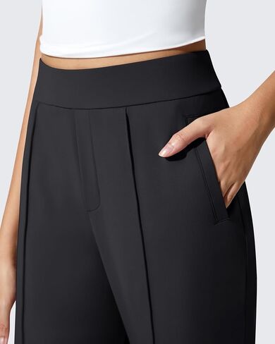 G4Free ShiftReady Women's Yoga Dress Pants with Pockets Wide Leg Work Pants High Waist Dressy Casual Trousers in Kuwait
