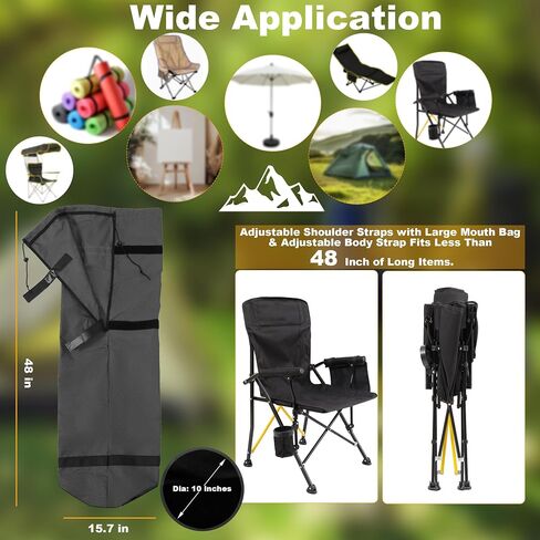 600D Oxfored Fabric Camping Chair Bag Replacement Durable Water Resistant Carrying Strap with Handle and Large Open Mouth (1 Pack, Purple, XL) in Saudi Arabia