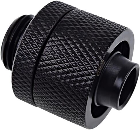 Alphacool Eiszapfen G1/4" to 10mm ID, 16mm OD Compression Fitting for Soft Tubing, Chrome, 12-pack in Saudi Arabia