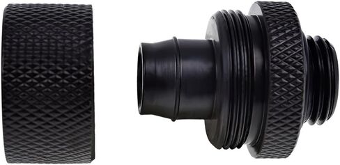 Alphacool Eiszapfen G1/4" to 10mm ID, 16mm OD Compression Fitting for Soft Tubing, Chrome, 12-pack in Saudi Arabia