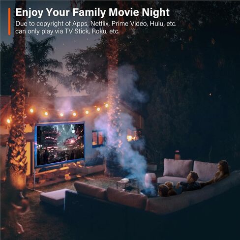 Mini Projector ، Voplls 1080p Full HD WiFi Bluetooth Portable Projector ، جهاز عرض فيديو للمسرح المنزلي في الهواء الطلق ، تكبير 50 ​​٪ ، متوافق مع HDML ، USB ، AV ، Smartphone (15000L) in Kuwait
