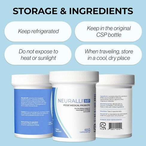 Bened Life Neuralli MP, Medical Food with PS128 for People with ASD and PD (30-Day Supply) in Saudi Arabia
