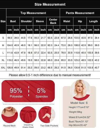Ekouaer 2 Pack Womens Pajama Sets Long Sleeve Sleepwear Long Pants Loungewear Soft Pjs Set with Pockets S-XXL in Saudi Arabia