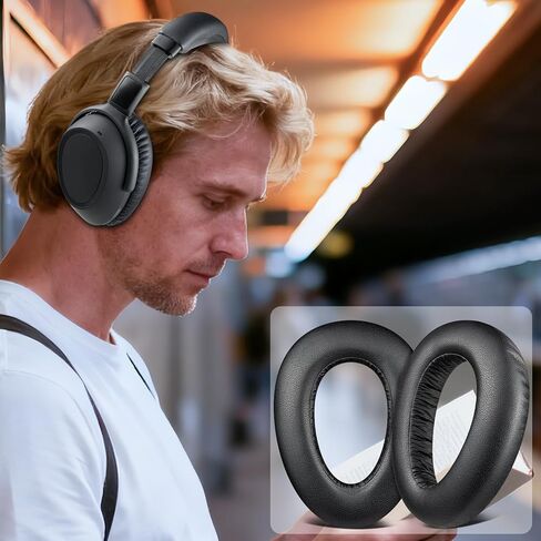 بديل لسماعات الأذن Soulwit لـ Sennheiser PXC480 ، PXC550 ، PXC 550 -II ، MB660 UC ، MB 660 MC ، وسائد أذن لـ EPOs تكييف 660 ، مع جلد البروتين الناعم ، رغوة عزل الضوضاء - الأسود in Saudi Arabia