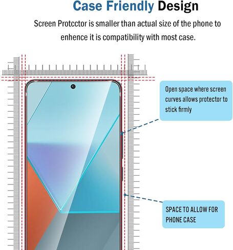2 Pack 3D Compatible with Motorola Edge 2024/2023 Screen Protector,3D Full Coverage 9H Tempered Glass Film,HD Clear Scratch Resistant,Bubble-Free for Moto Edge 2024 Screen Protector in Kuwait