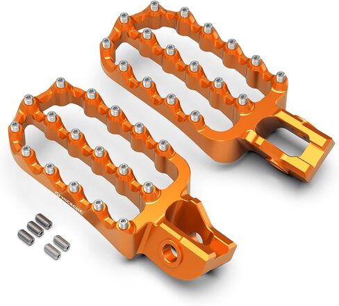 NICECNC Blue Motorcycle Wide Foot Pegs Footrest Compatible with Husqvarna 125-501 TE FE 2017-23 125-501 TX FX TC FC 2017-22,Compatible with KTM 125-500 XC XCF SX SXF 2017-22,See fitment in Saudi Arabia