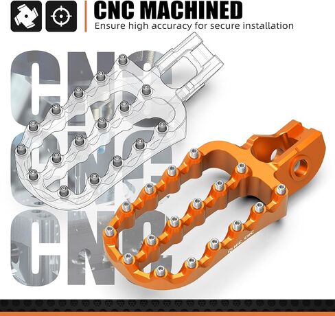NICECNC Blue Motorcycle Wide Foot Pegs Footrest Compatible with Husqvarna 125-501 TE FE 2017-23 125-501 TX FX TC FC 2017-22,Compatible with KTM 125-500 XC XCF SX SXF 2017-22,See fitment in Saudi Arabia