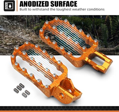 NICECNC Blue Motorcycle Wide Foot Pegs Footrest Compatible with Husqvarna 125-501 TE FE 2017-23 125-501 TX FX TC FC 2017-22,Compatible with KTM 125-500 XC XCF SX SXF 2017-22,See fitment in Saudi Arabia