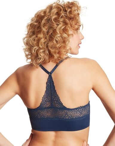Maidenform Womens Pure Comfort Bralette with Lace Trim, Pullover Wireless Bra, Lace Racerback in Saudi Arabia