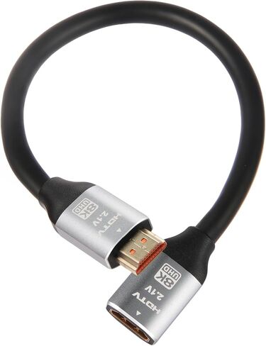 8K HDMI تمديد كابل 2 عبوة ، HDMI ذكر إلى أنثى محول سلك 1 قدم ، متوافق مع أجهزة الكمبيوتر المحمول Xbox PS5 PS4 ROKU TV والمزيد in Saudi Arabia