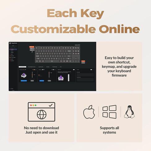 keychron k8 he tkl اللوحة اللاسلكية لوحة المفاتيح الساخنة قاعة قابلة للتبديل تأثير المفاتيح المغناطيسية 2.4 جيجا هرتز/بلوتوث/سلكية QMK/عبر خلفية RGB مخصصة لنظام التشغيل Windows Linux-Black in Saudi Arabia