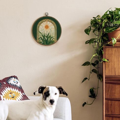 TLESKE خمر الفاوانيا الأزهار البيضاوي جدار الفن ديكور مؤطرة 9x12، Cottagecore زهرة النباتية Chinoiserie قماش جدار الفن يطبع العمل الفني، الوردي روز الجدار شنقا ديكور باب الغرفة لغرفة النوم الحمام in Kuwait