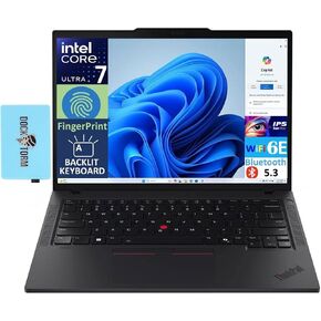Lenovo ThinkPad T14 Gen 5 AI Business Labtop 14.0 "IPS FHD+ (Intel Core Ultra 7 155U (> I7-13700H) ، 32GB DDR5 ، 1TB SSD ، COPILOT ، Backlit KB ، Phinsprint ، 2 Thunderbolt 4 ، 5MP CAM ، DKZ HUB ، in Kuwait