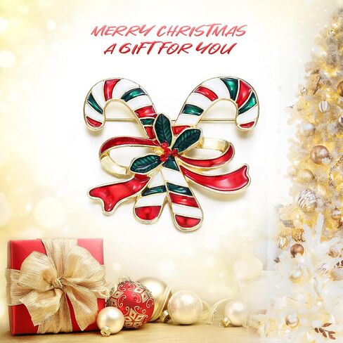 EVER FAITH Austrian Crystal Enamel Reindeer Sleigh Car Christmas Tree Gift Box Brooch Festive Party Accessories Holiday Jewelry Gift for Women in Saudi Arabia