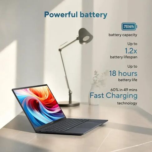 Asus Vivobook 16 Labstop ، 16 "Wuxga 60Hz Display ، Intel Core I7-13620H ، Intel UHD Graphics ، 16GB RAM ، 512GB SSD ، Windows 11 ، Cool Silver ، F1605VA-BS74 in Saudi Arabia