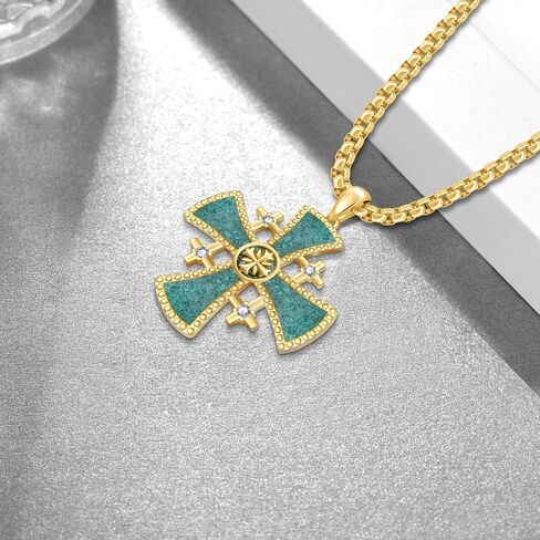 Gothic Cross Necklace S925 Sterling Silver Goth Necklace Black Cross Necklace Gothic Jewelry Gifts for Men Women in Kuwait