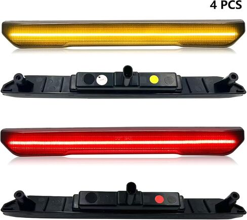 Jinfili Side Marker Fender Lights accessories Compatible with GM’C Sierra 2020-2024 2500 HD 3500 HD LED Strip Truck Pickup Amber Front & Amber Rear Fender Light Smoked Lens 4 Pcs in Saudi Arabia
