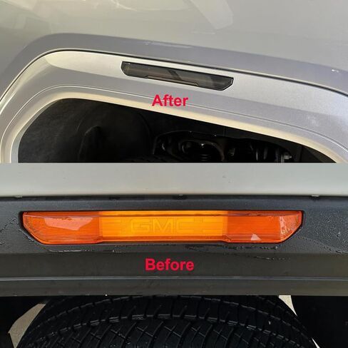 Jinfili Side Marker Fender Lights accessories Compatible with GM’C Sierra 2020-2024 2500 HD 3500 HD LED Strip Truck Pickup Amber Front & Amber Rear Fender Light Smoked Lens 4 Pcs in Saudi Arabia