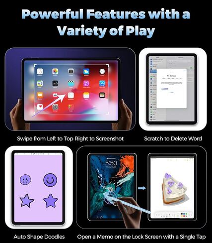 Pen for iPad (A16) 11th 10 Gen ، Charge Fast Pencil مع رفض الإمالة والنخيل ، القلم الرقمي للفترة 2018-2025 Apple iPad 6th-11/A16 ، Pro 13 "/12.9"/11 "/M4 ، AIR 3/4/5/M2/M3 ، MINI 5/6-PINK in Kuwait