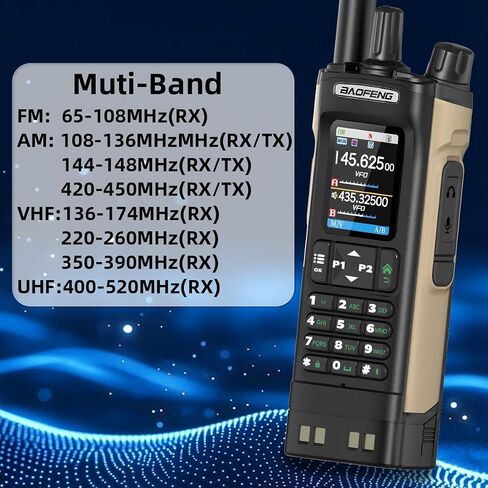 Radio UV32 Ham Radio Handheld 10W Reckable Reconsable Walkie Talkies UV-32 Long-Way Radio NOAA Weather Radio with GPS ، وتردد نسخة برمجة التطبيقات 2500mAh بطارية USB-C (2p ACK) in Saudi Arabia