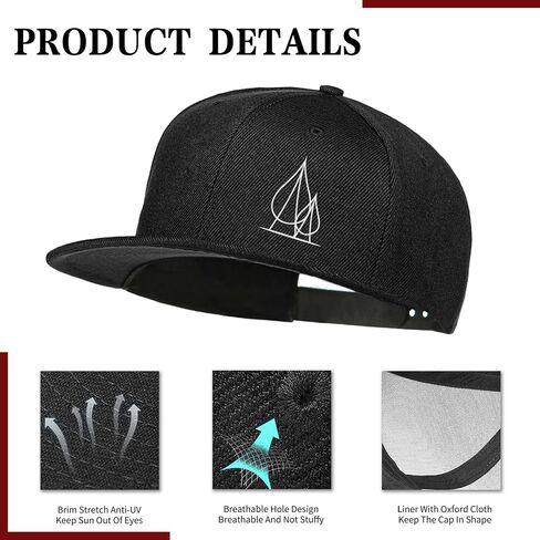Negi Dog Flag Snapback Hats for Men Black Flat Brimmed Baseball Cap with National Flag and Dog Design Mens Hats Snapback Outdoor Barbecue Fisherman's Black Hat in Saudi Arabia