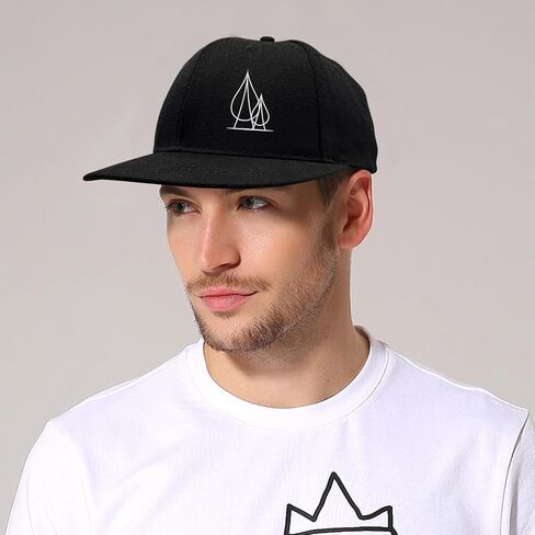 Negi Dog Flag Snapback Hats for Men Black Flat Brimmed Baseball Cap with National Flag and Dog Design Mens Hats Snapback Outdoor Barbecue Fisherman's Black Hat in Saudi Arabia