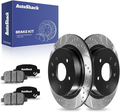 وسادات الفرامل السيراميكية لدوارات الفرامل الخلفية من AutoShack | بديل لسيارة نيسان روج 2008-2013 2014-2015 روج سيليكت 2014-2017 جوك 1.6L 2.5L AWD FWD | طقم فرامل 6 قطع in Saudi Arabia