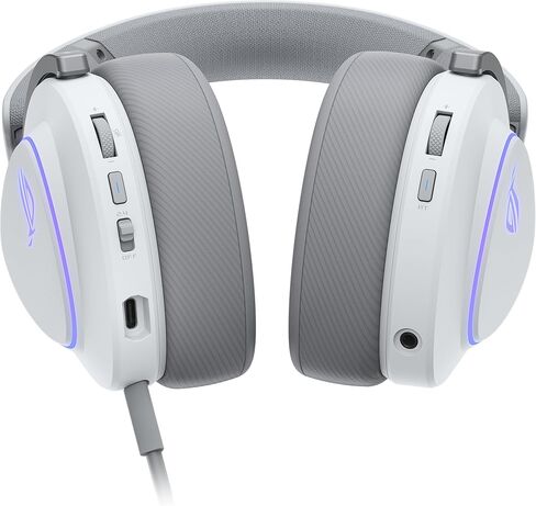 ROG Delta II Moonlight White Gaming Headphones in Saudi Arabia