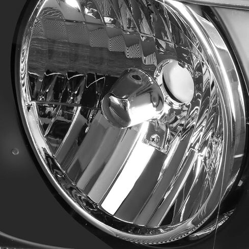 Auto Dynasty Headlight Lamps Compatible with Ford F150 Lincoln Mark LT 2004-2008, FO2503201 OE Style Passenger/Right Side, Chrome Housing Amber Corner in Saudi Arabia